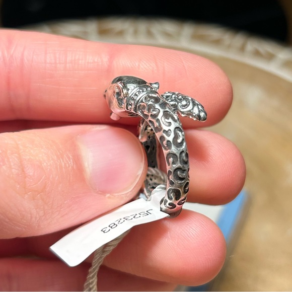 NWT Samuel B Sterling Silver 18K Gold Leopard Bypass Ring - Picture 13 of 16